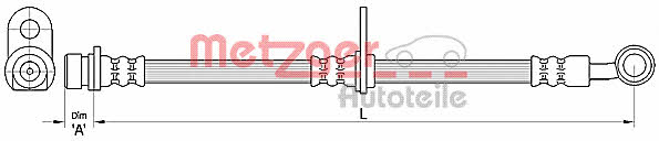 Metzger 4110493 Brake Hose 4110493