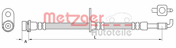 Metzger 4111040 Brake Hose 4111040