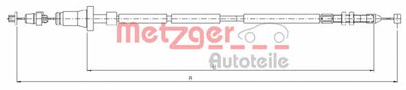 Metzger 10.0102 Accelerator cable 100102