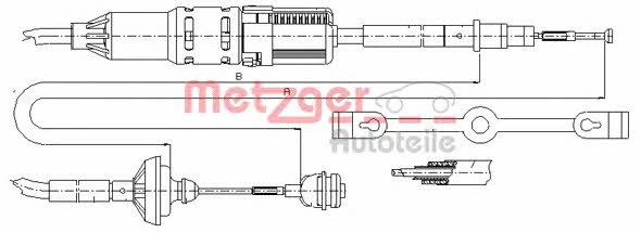 Metzger 10.3211 Clutch cable 103211