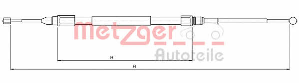 Metzger 10.4138 Cable Pull, parking brake 104138