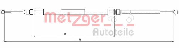 Metzger 10.4268 Cable Pull, parking brake 104268
