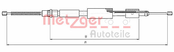 Metzger 10.4573 Cable Pull, parking brake 104573