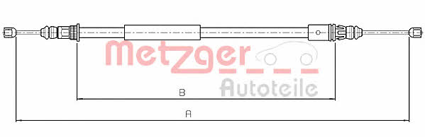 Metzger 10.4713 Cable Pull, parking brake 104713