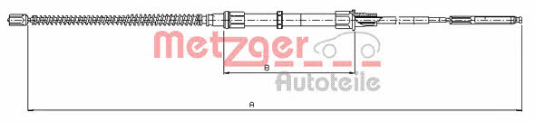Metzger 10.7405 Cable Pull, parking brake 107405