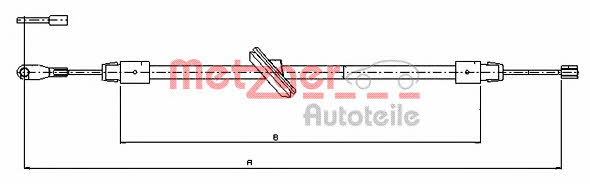 Metzger 10.9511 Cable Pull, parking brake 109511