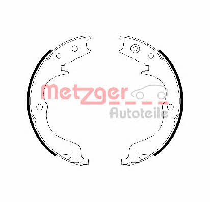 Metzger MG 110 Parking brake shoes MG110