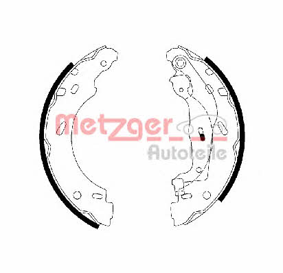Metzger MG 112 Brake shoe set MG112