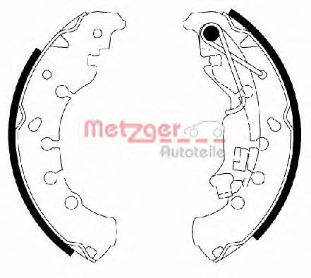 Metzger MG 200 Brake shoe set MG200