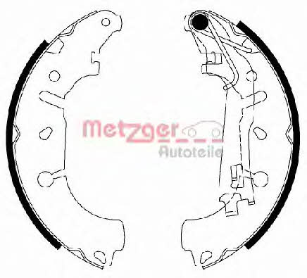 Metzger MG 201 Brake shoe set MG201