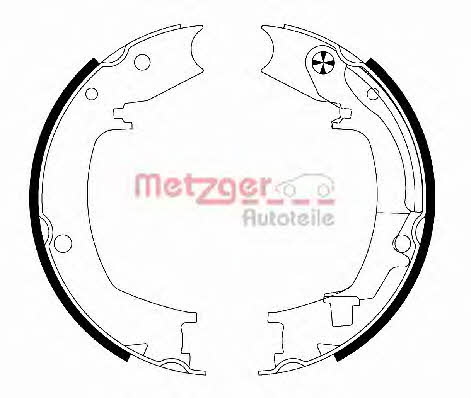 MG204 Metzger Handbrake shoes