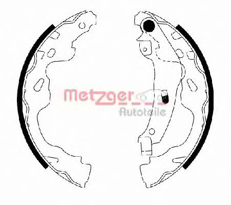 Metzger MG 209 Brake shoe set MG209