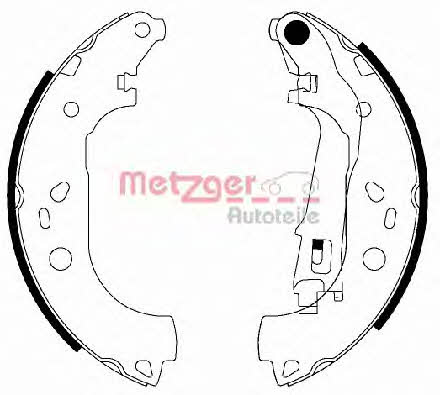 Metzger MG 210 Brake shoe set MG210