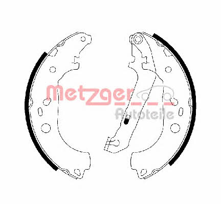 Metzger MG 211 Brake shoe set MG211