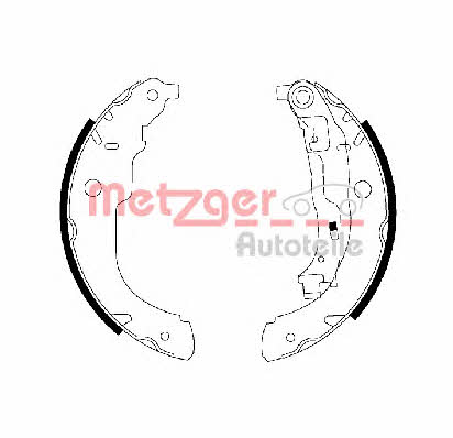 Metzger MG 222 Brake shoe set MG222