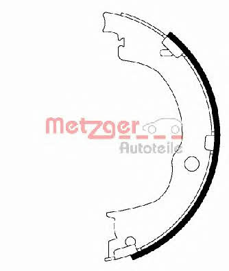 Metzger MG 230 Parking brake shoes MG230