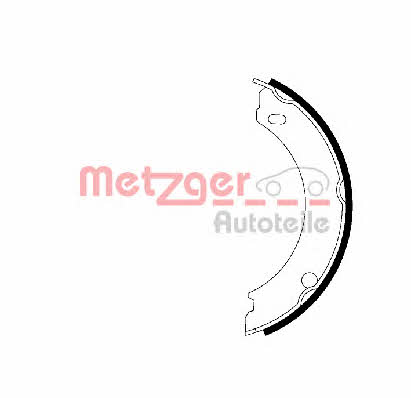 Metzger MG 628 Parking brake shoes MG628