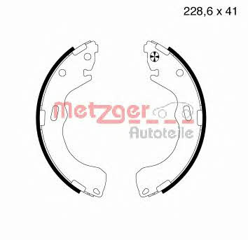 Metzger MG 732 Brake shoe set MG732