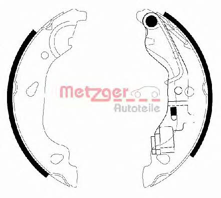 Metzger MG 738 Brake shoe set MG738