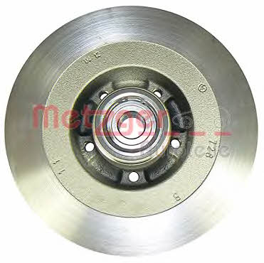 Metzger 6110005 Rear brake disc, non-ventilated 6110005