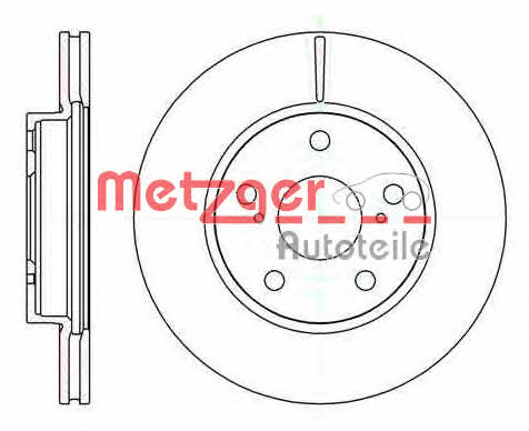 Metzger 61122.10 Brake disc 6112210