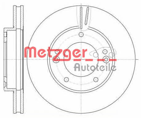 Metzger 6992.10 Brake disc 699210