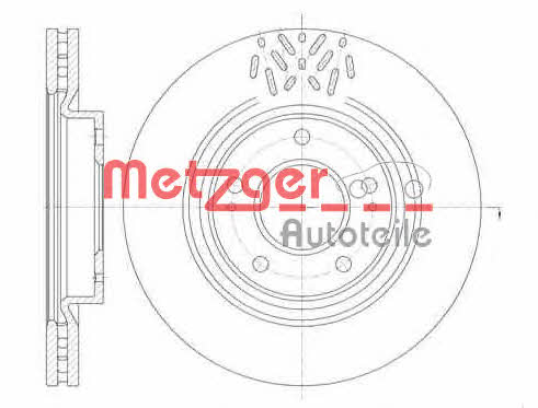 Metzger 6996.10 Brake disc 699610