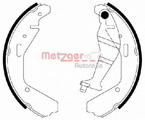 Metzger MG 829 Brake shoe set MG829