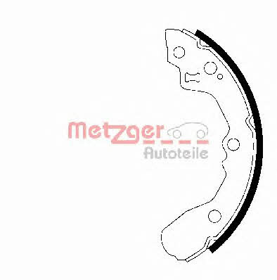 Metzger MG 949 Brake shoe set MG949