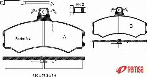 Metzger 0143.02 Brake Pad Set, disc brake 014302