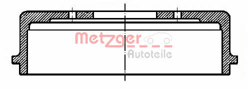 Metzger BT 1000 Rear brake drum BT1000