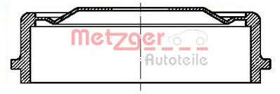 Metzger BT 1063 Rear brake drum BT1063