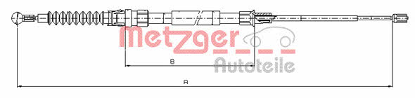 Metzger 10.7518 Cable Pull, parking brake 107518