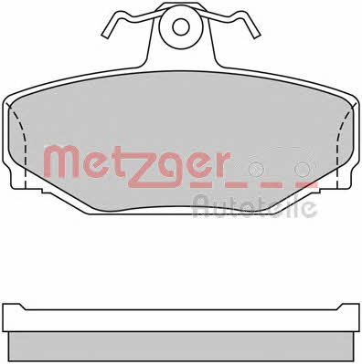 Metzger 1170074 Brake Pad Set, disc brake 1170074