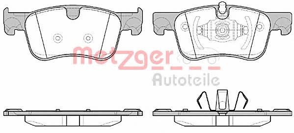 Metzger 1170804 Brake Pad Set, disc brake 1170804