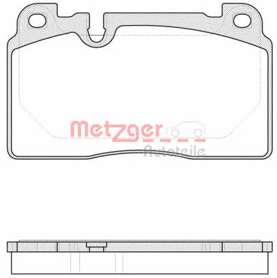 Metzger 1170789 Brake Pad Set, disc brake 1170789
