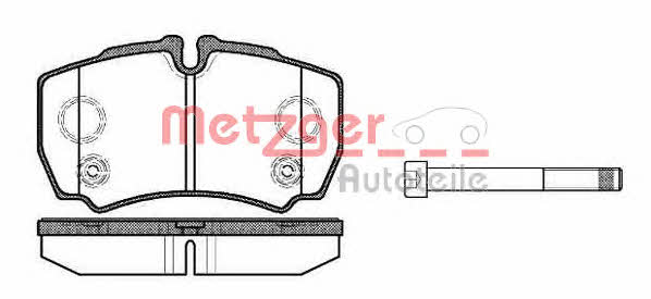 Metzger 1170803 Brake Pad Set, disc brake 1170803