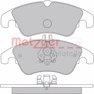 Metzger 1170509 Brake Pad Set, disc brake 1170509