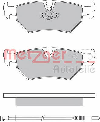 Metzger 1170572 Brake Pad Set, disc brake 1170572