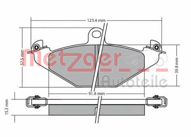 Metzger 1170362 Brake Pad Set, disc brake 1170362