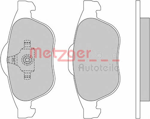Metzger 1170161 Brake Pad Set, disc brake 1170161