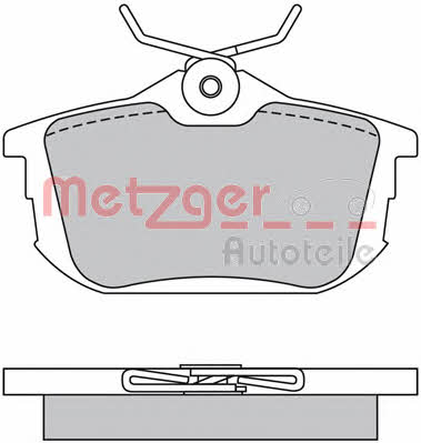 Metzger 1170021 Brake Pad Set, disc brake 1170021
