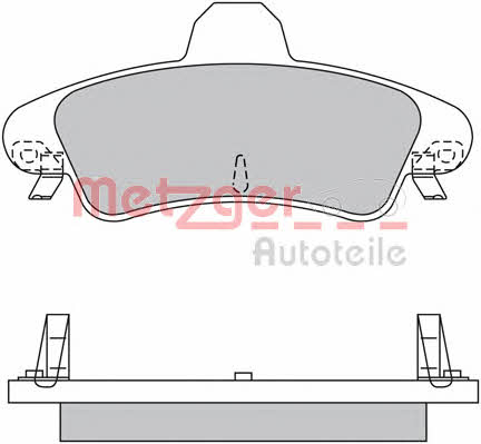 Metzger 1170531 Brake Pad Set, disc brake 1170531