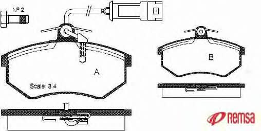 Metzger 1170708 Brake Pad Set, disc brake 1170708