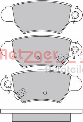 Metzger 1170042 Brake Pad Set, disc brake 1170042