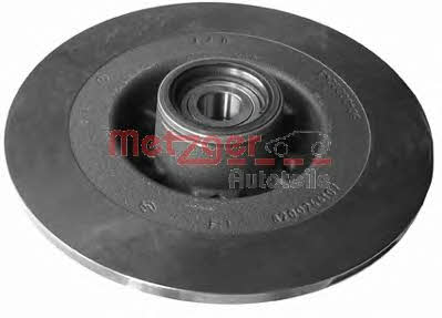 Metzger 6110044 Rear brake disc, non-ventilated 6110044