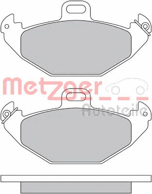 Metzger 1170554 Brake Pad Set, disc brake 1170554