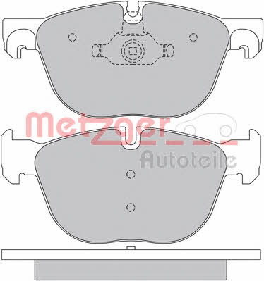 Metzger 1170562 Brake Pad Set, disc brake 1170562