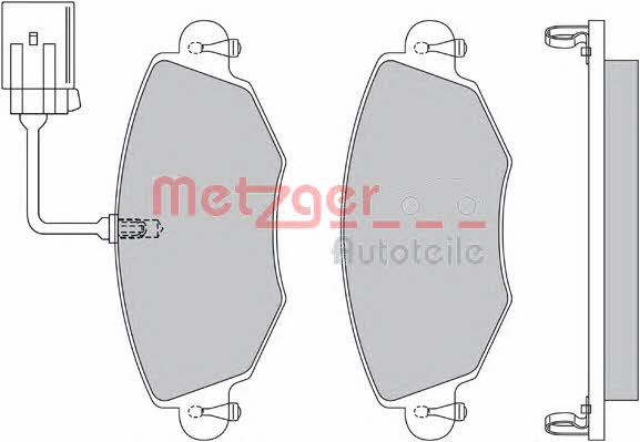 Metzger 1170107 Brake Pad Set, disc brake 1170107