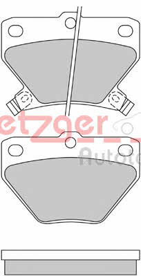 Metzger 1170160 Brake Pad Set, disc brake 1170160